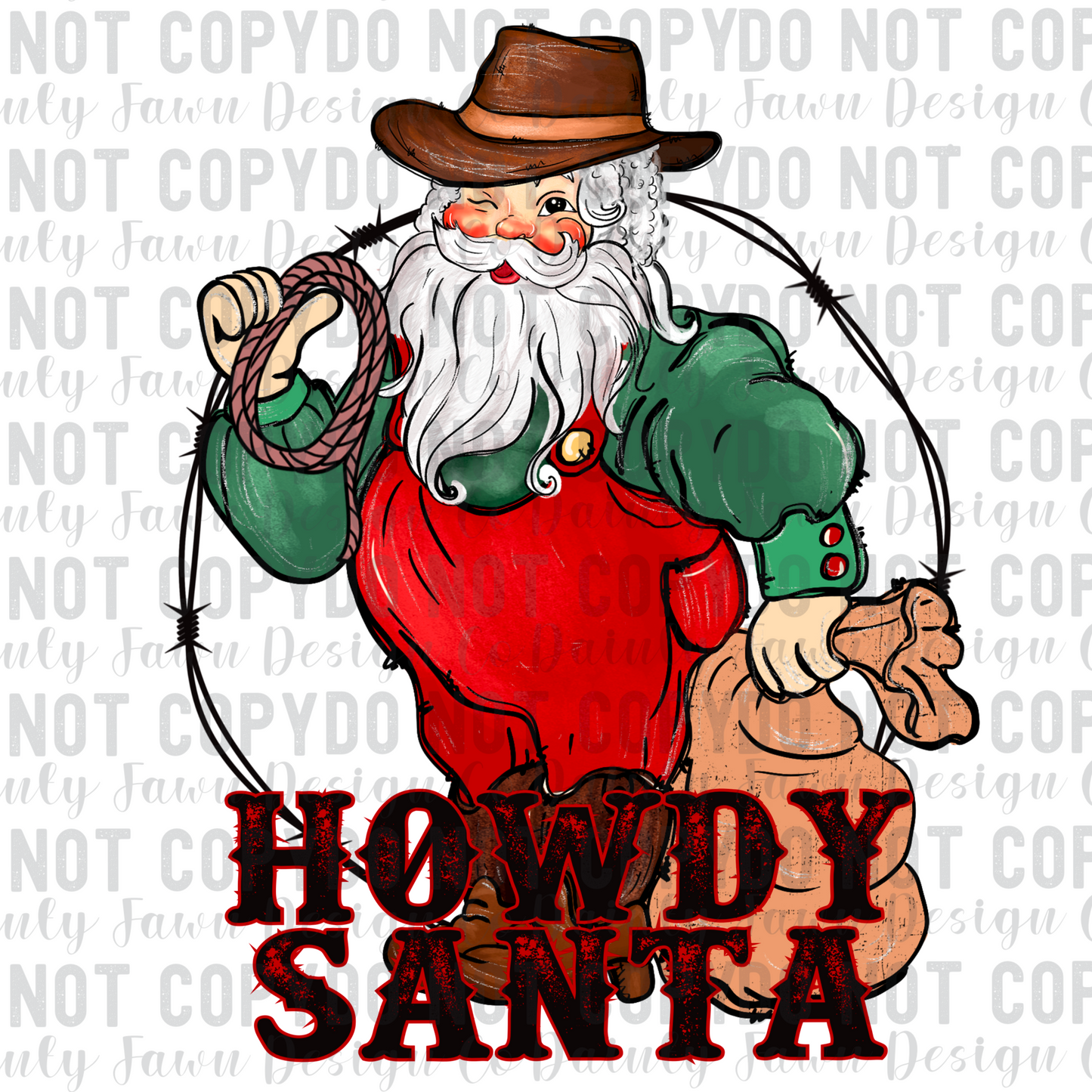 Howdy Santa Digital