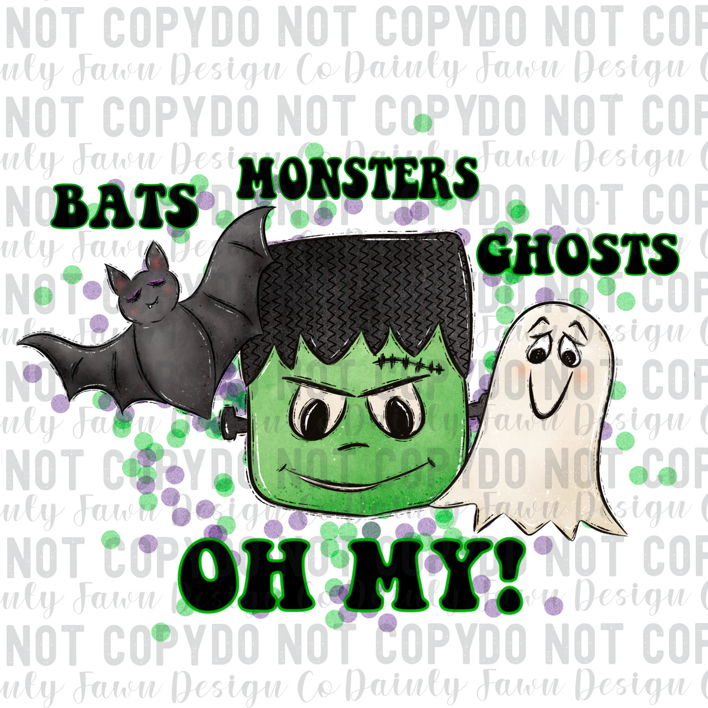 Bats Monsters Ghosts Digital