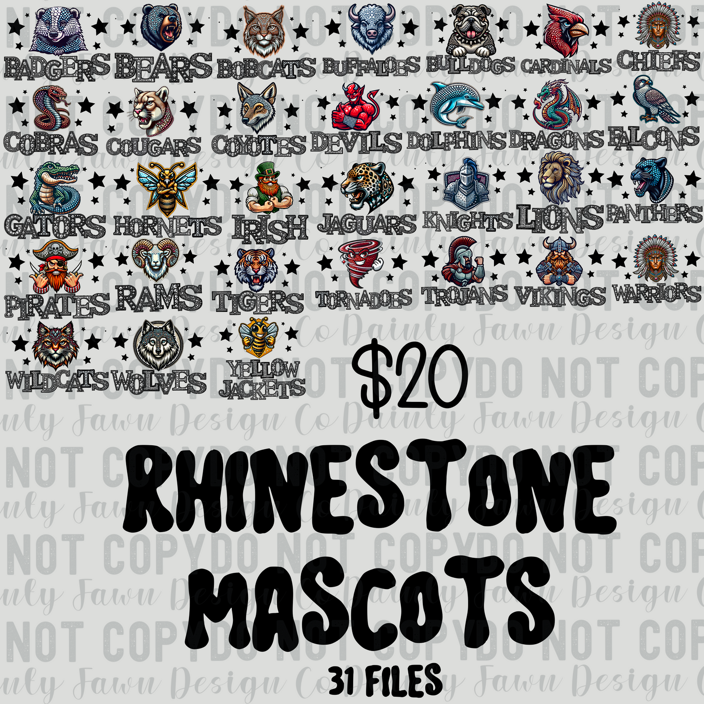 Rhinestone Mascot Bundle