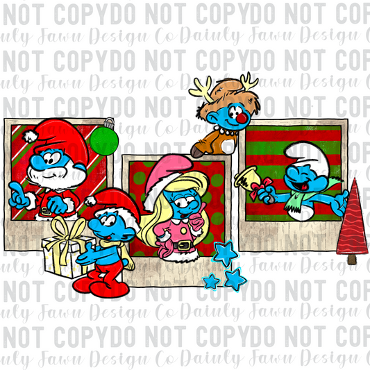 Blue Smurf Holiday Digital