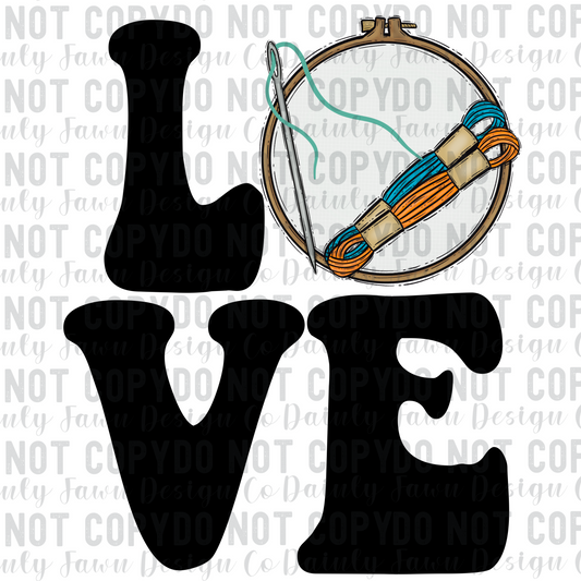 Love Cross Stitch Digital