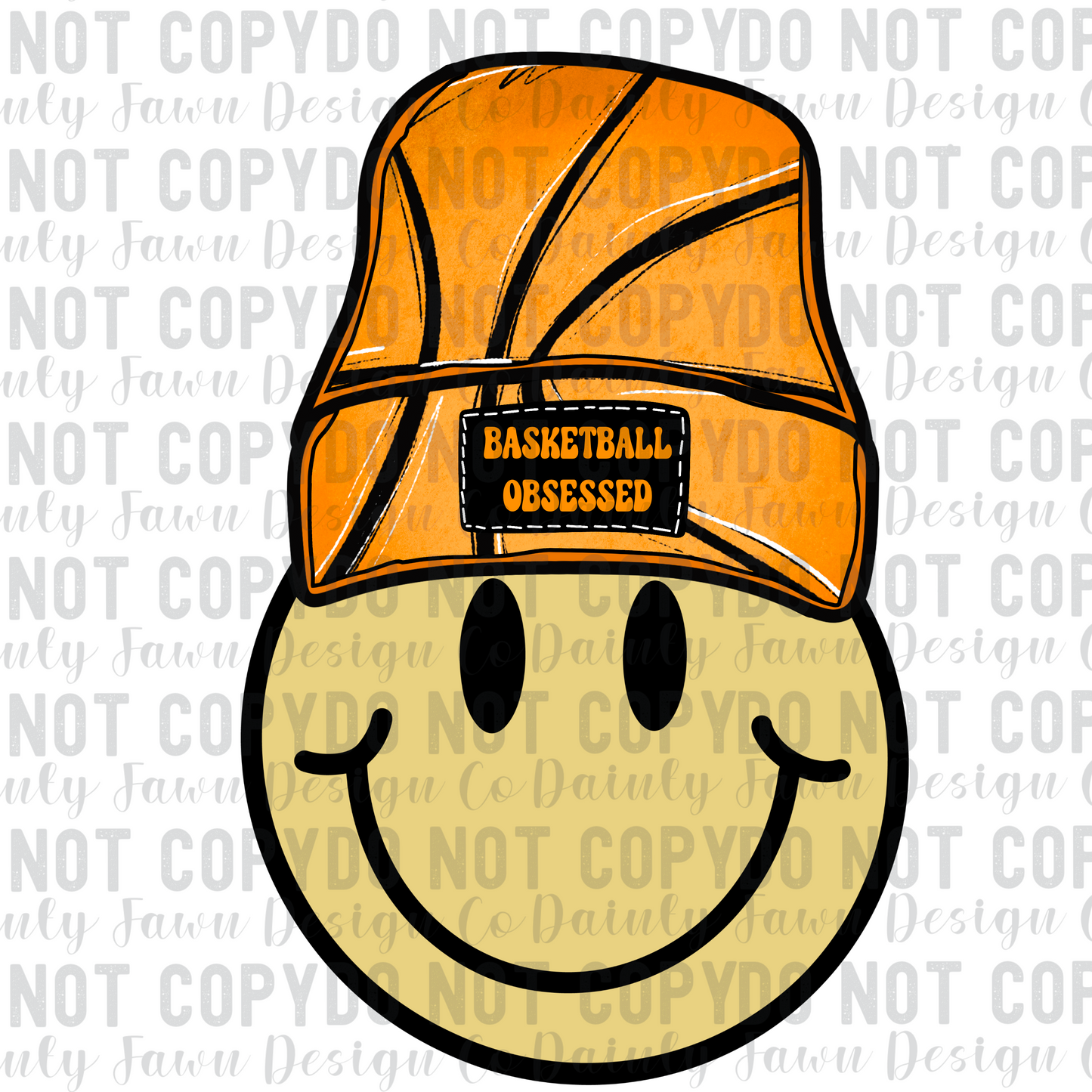 Basketball Obsessed Smiley Digital