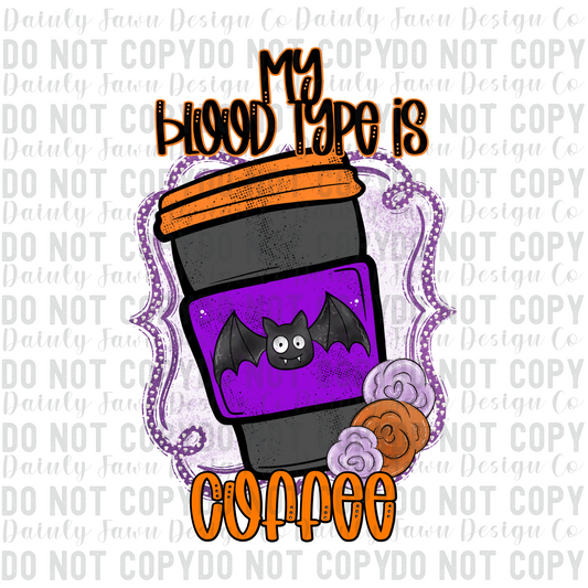 Blood Type Coffee Digital