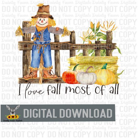 I Love Fall Digital